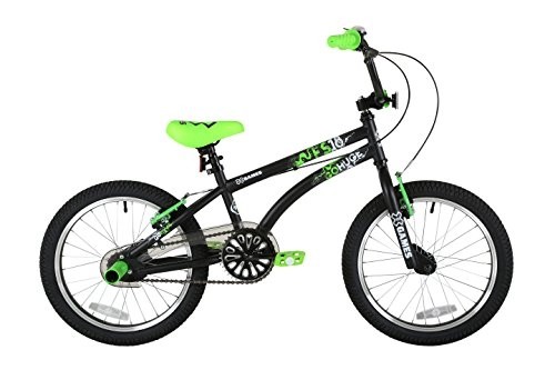 Road Bike : X-GAMES Kids' FS-18 Bmx 18 inch wheel Bike, Black / Green