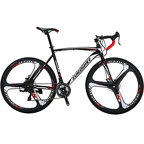 Road Bike : XC550 700C Road Bike 54cm Frame 21 Speed Dual Disc Brakes Commuter Bikes for Mens Bicycle (3-SPOKE)