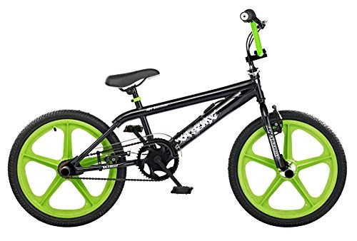 Road Bike : XN Skyway Freestyle Gyro BMX Bike - 20" Mag Wheels, Black / Green