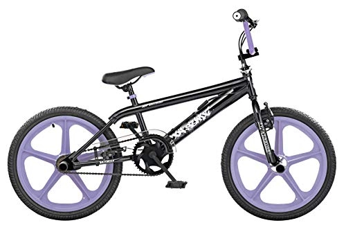 Road Bike : XN Skyway Freestyle Gyro BMX Bike - 20" Mag Wheels, Black / Lavender