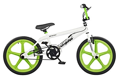 Road Bike : XN Skyway Freestyle Gyro BMX Bike - 20" Mag Wheels, White / Green