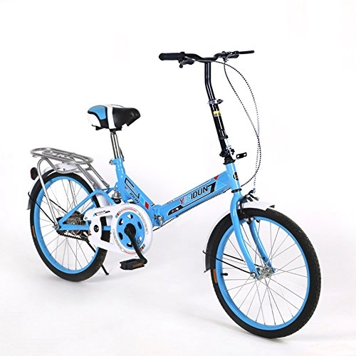 Road Bike : XQ 162URE 20 Inches Folding Bike Single Speed Bicycle Men And Women Bike Adult Children's Bicycle