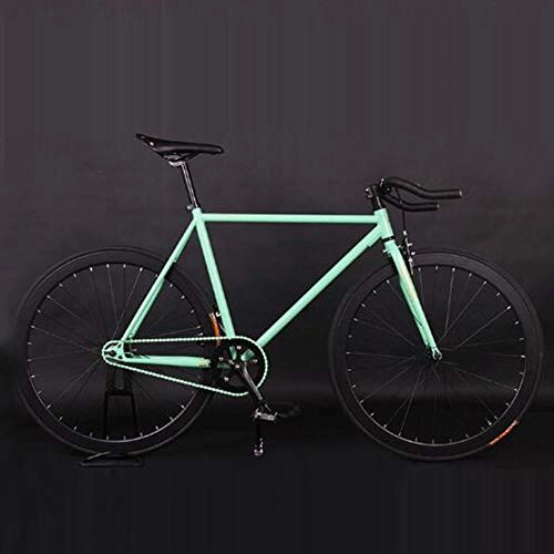 Road Bike : XZM Gear Bike Bike 48cm 52cm steel Frame Frame Cycling Road Bike Magnesium Alloy wheel single road Bicycle, Bianqi, 48cm(165cm-170cm)