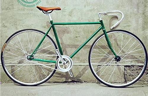 Road Bike : YDZ Road Bicycle Fixed Gear Bike Customize fixie Bike, Bicycle green frameType, Multi, 52cm(175cm-180cm)