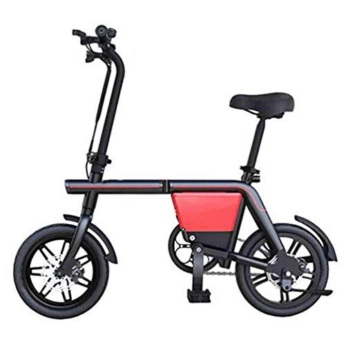 Road Bike : YFQH Electric Bike, Adult Bicycle Folding Body 3 Modes, Aluminium Frame And Disc Brakes Maximum Speed 20 KM / H Unisex Battery Car Removable Lithium Battery, Battery~4.4Ah [Energy Class A