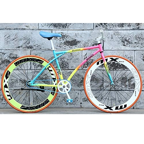 Road Bike : YXWJ 2020 Cool Rainbow New Bike 26" Wheels, Aluminum Frame, Suspension Fork, Unisex Excursion Mountain Bike 26 Inches MTB Bicycle For Adult