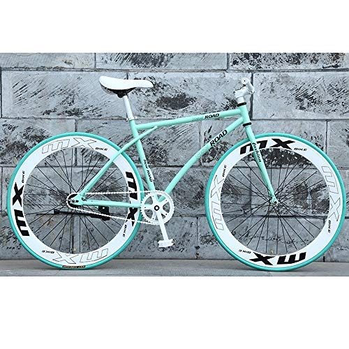 Road Bike : YXWJ 26 Inch Double Disc Brake Road Vehicles Adult Student Outdoors Sport Cycling Road Bikes Exercise Bikes Hardtail Mountain Bikes (Color : Green)