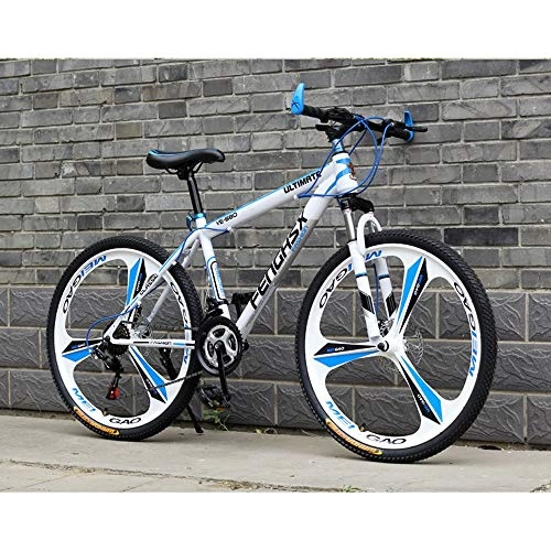 Road Bike : YXWJ Adult Kids Mountain Bikes 24 / 26 Inch Aluminum Full Suspension Frame 24 / 27-Speed Mountain Bike For Adult Adjustable Seat Bicycle MTB Dirtbike (Color : 26 inches, Size : 27 speed)