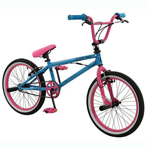 Road Bike : Zombie 20" Scream BMX BIKE - Bicycle in BLUE & PINK with Gyro Braking (Girls)