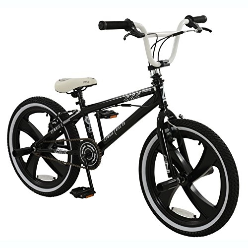 Road Bike : Zombie 20" Terror BMX BIKE - Bicycle in WHITE & BLACK with Mag Wheels (Boys)