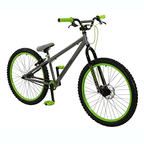 Road Bike : Zombie 26" Airbourne XL DIRT JUMP BIKE - Bicycle in GREEN & GREY (Disc Brakes)