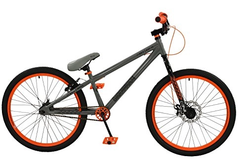 Road Bike : Zombie Boy Airbourne Bike, Grey / Orange, Size 24