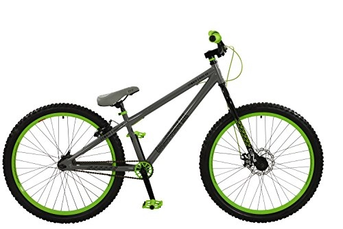 Road Bike : Zombie Boy Airbourne XL Bike, Grey / Green, Size 26