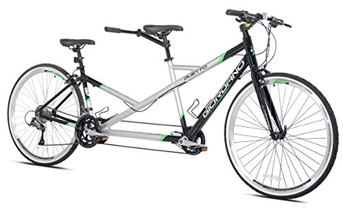Tandem Bike : Giordano Unisex's Duetto Tandem Bike Bicycle, Silver, M L