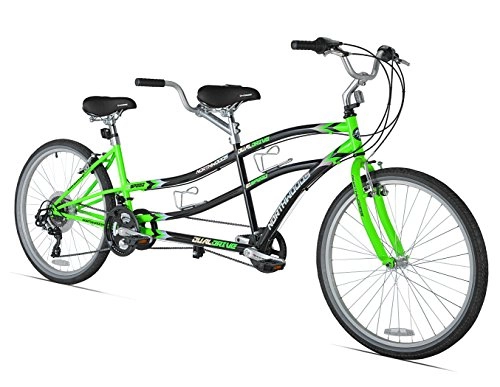 Tandem Bike : Kent Northwoods Dual Drive Tandem Bike, 26-Inch, Green / Black