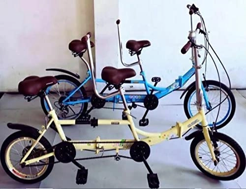 Tandem Bike : Lanying Ultra Lightweight Portable Folding 20in Single Speed Tandem Bicycle NEW