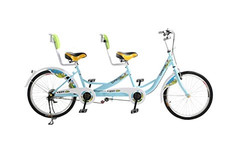 Tandem Bike : MAQRLT Tandem Bike, City Bicycle for Adults, Parent-Child Riding Couple Entertainment Universal Wayfarer Mountain Riding