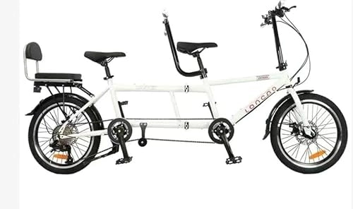 Tandem Bike : Ultra Lightweight Carbon Portable Folding 20in Six Speed Tandem Bicycle NEW