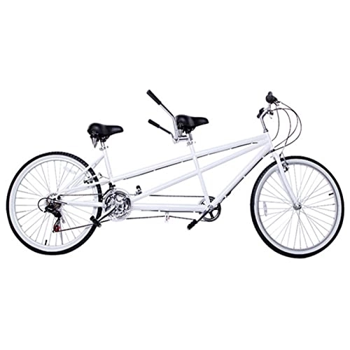 Tandem Bike : WLL-DP Universal Tandem Bicycle, High Carbon Steel Frame Variable Speed Bike, Leisure Travel Bicycle, for Couples Riding Parent-Child Activities