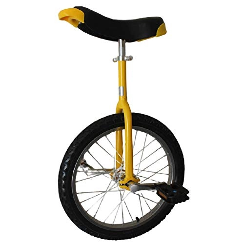 Unicycles : 14 Inch Unicycle, Easy Install and Small Footprint，for Cycling Bikes Cycling Outdoor Sports Fitness Exercise (Color : Yellow, Size : 14inch)