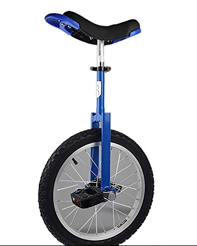 Unicycles : 16 / 18 / 20 / 24 Inch Child Unicycle Adjustable Single Wheel Balance Bike Aluminum Alloy Wheels Outdoor Sports Scooter, Blue, 20 inches