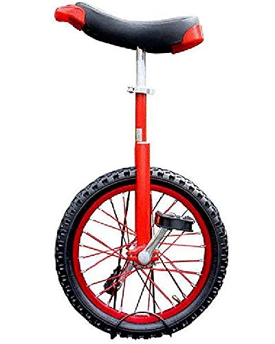 Unicycles : 16 / 18 / 20 / 24 Inch Kids Wheel Unicycle Quiet Bearing Single Wheel Balance Bike Aluminum Alloy Wheels Outdoor Exercise Bike Advanced Trainer, Yellow, 18 inches