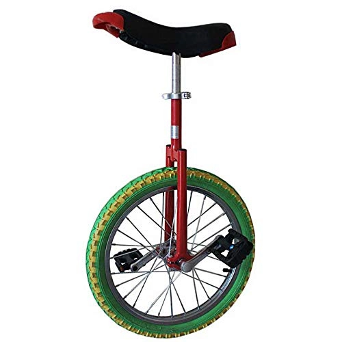 Unicycles : 16 / 18 Inch Unicycles for Adults Kids - Unicycles with Alloy Rim Extra Thick Tire for Outdoor Sports Fitness Exercise Health, 16