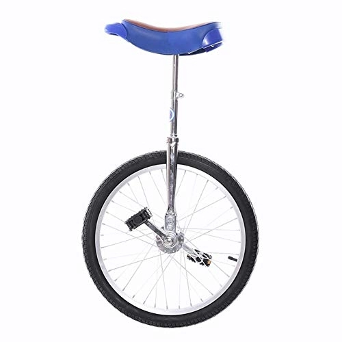Unicycles : 16 / 20 / 24 Inch Unicycle For Big Kids / Adults / Men / Women, Anti-Skid Alloy Rim Fitness Exercise Pedal Bike With Adjustable Seat, Best Birthday Gift (Size : 20") Durable