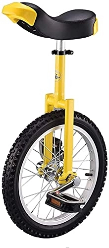 Unicycles : 16-inch Children's Unicycle Alloy Rims Extra-Thick Tires Suitable for Outdoor Sports and Fitness Exercises ergonomically Designed Saddle Youth Balance Bicycle Exercise Bike