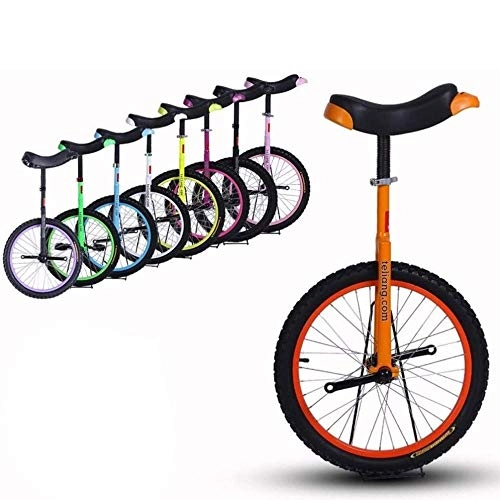 Unicycles : 16" Inch Wheel Unicycle For Kids / Boys / Girls, Heavy Duty Steel Frame And Alloy Wheel, Best Birthday Gift, 8 Colors Optional, Orange