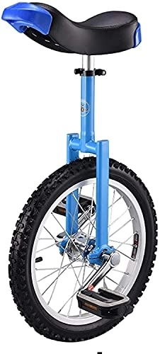 Unicycles : 16 Inch Wheel Unicycle for Kids with Alloy Rim Extra Thick Tire for Outdoor Sports Fitness Exercise Health Ergonomical Design Saddle