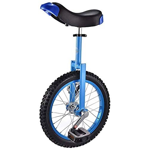 Unicycles : 16 Inches Bike Unicycle Leakproof Butyl Tire Bike Cycling Outdoor Sport Fitness Exercise Health, Single Bike Balance Bike, Travel, Acrobatic Car, Great Gift, Blue-16inch