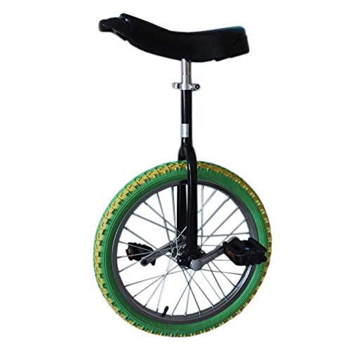 Unicycles : 16'' Wheel Unicycles for Big Kids 11 / 12 / 13 / 15 Years Old, 18'' One Wheel Bike for Small Adults / Teens with Leakproof Butyl Tire, Best (Color : BLUE, Size : 16'' WHEEL)