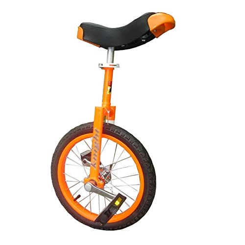 Unicycles : 16inch Kids / Childern Unicycle for Outdoor School, Beginners / Boys / Girls / Child Age 5-12 Years Balance Cycling Bike, Adjustable Height (Color : ORANGE)