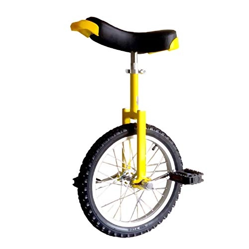 Unicycles : 16inch Unicycle Children Adult Competitive Unicycle Used for Bicycle Transportation Weight Loss and Fitness (Color : Yellow, Size : 16inch)