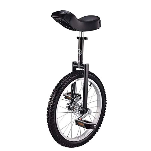 Unicycles : 18 Inch Wheel Unicycle for Kids & Teenagers Practice Riding Balance, Aluminum Rim Steel Fork Frame, Load-bearing 150kg / 330 Lbs (Color : Yellow) Unicycle