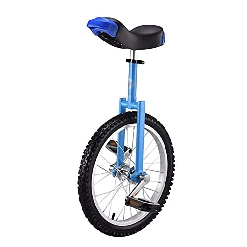 Unicycles : 18 Inch Wheel Unicycle With Leakproof Butyl Tire Wheel For Kinds Adults Beginner, Blue (Color : Blue, Size : 18Inch) Durable (Blue 18Inch)