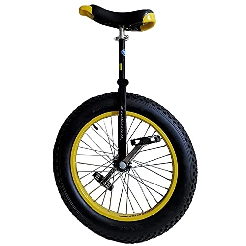 Unicycles : 20 / 24 Inch Unicycle With Fat Tire For Adults / Man / Woman / Big Kids / Tall People, Unicycle With Alloy Rim 4-Inch Extra Wide Tire, Load 150Kg / 330Lbs Durable