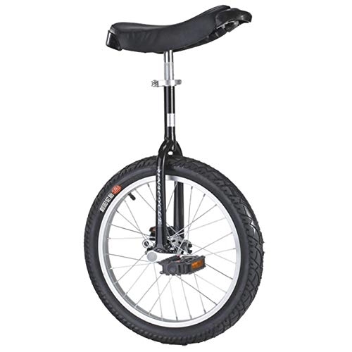 Unicycles : 20'' / 24'' Wheel Adults Unicycles Heavy Duty / Tall People(up to 150kg), 16'' / 18'' Big Kids Self Balancing Bike Bicycle Easy to Assemble (Color : Black, Size : 20inch wheel)