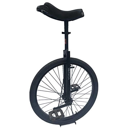 Unicycles : 20 Inch Classic Black Unicycle, For Beginners / Adults, Heavy Duty Frame Balance Bike, With Mountain Tire & Alloy Rim, Best Birthday Gift (Color : Black, Size : 20 Inch) Durable
