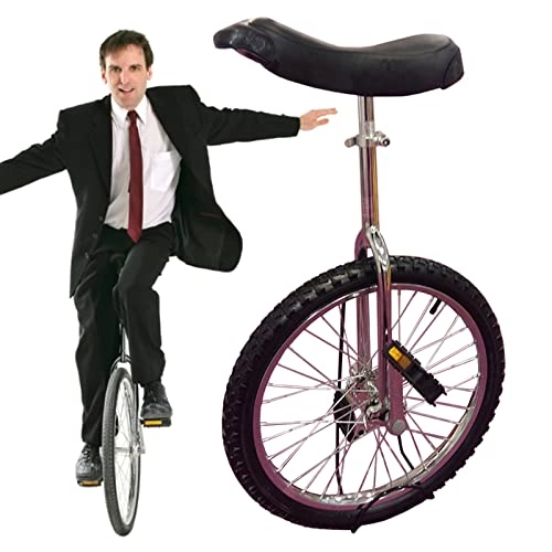 Unicycles : 20" Inch Wheel Unicycle for Tall People Adults Beginners, Lightweight Balance Bike Adjustable Height, Load 150kg / 330lbs