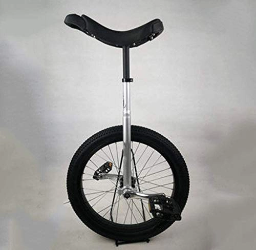 Unicycles : 20 Inchs Ergonomic Design Wheel Unicycle - With Nylon Non-slip Pedals Wheel Trainer Unicycle - Sturdy Steel Frame, Aluminum Alloy Seat Tube And Crank Exercise Bike Bicycle - For Beginners Br