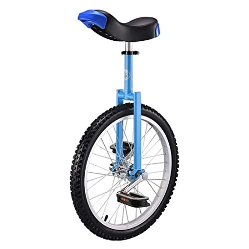 Unicycles : 20" Outdoor Sports Fitness Exercise Health with Manganese Steel Rim and Skidproof Tire for Child Adult Great Gift (Blue)