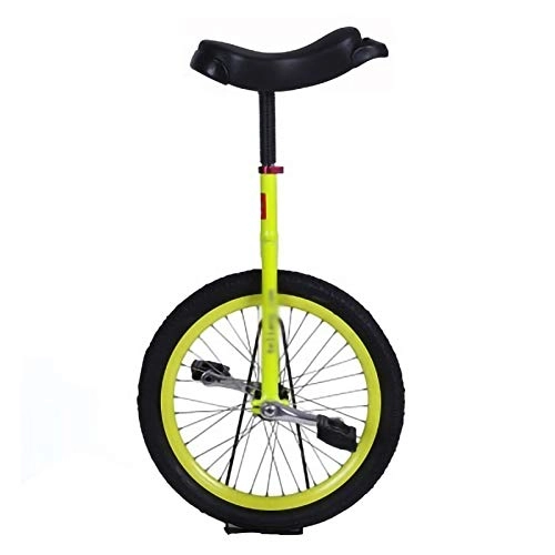Unicycles : 20" Wheel Adults Unicycle for Men Teens Boys Balance Bike Fit Height From 51"-71", Leakproof Butyl Tire Wheel Cycling (Color : Yellow, Size : 20inch)