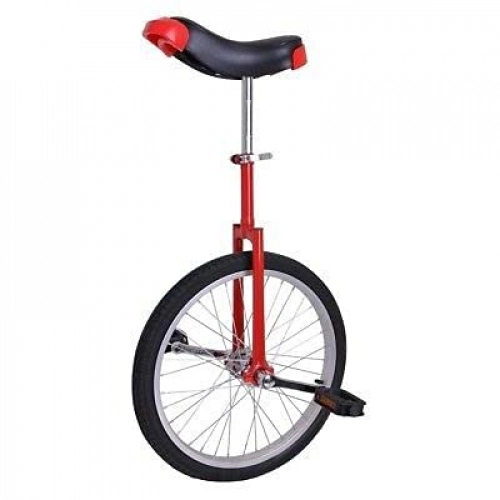 Unicycles : 24" Skidproof Wheel Unicycle Mountain Tire Cycling Balance Exercise Height Adjustable Balance Cycling With Thick Foam Pad For Home Gym Fitness Red (Type : Def)