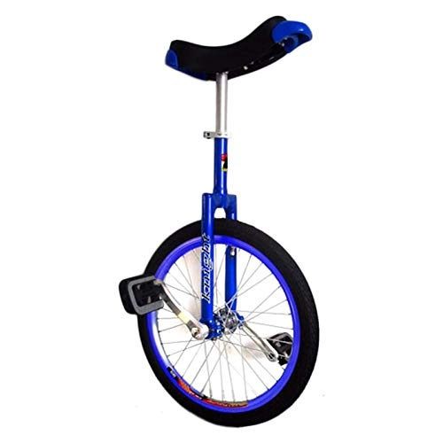 Unicycles : 24" Wheel Unisex Unicycle For Short / Medium / Tall Adults, Teens, Juggling Cycling Bike With Alloy Rim, Balancing Exercise Outdoor Sports (Color : BLUE, Size : 24IN WHEEL)