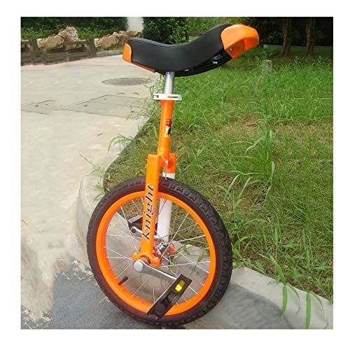 Unicycles : 24" Wheel Unisex Unicycle For Short / Medium / Tall Adults, Teens, Juggling Cycling Bike With Alloy Rim, Balancing Exercise Outdoor Sports (Color : ORANGE, Size : 24IN WHEEL)