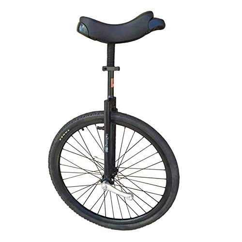 Unicycles : 28'' Adults Unicycles for Heavy Duty Male / Tall People (Height From 160-195cm), Extra Large Balance Cycling, Load 150kg / 330Lbs (Color : BLACK)