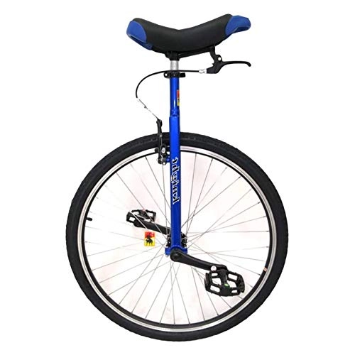 Unicycles : 28" Big Kids / Teens Wheel Unicycle - Blue, Adjustable Height Unicycle for Unisex Adults / Men / Women, Heavy Duty Steel Frame, Load 150kg / 330Lbs (Color : BLUE, Size : 28IN WHEEL)