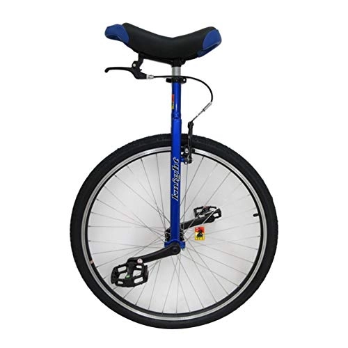 Unicycles : 28" Wheel Adults Unicycle with Brakes, Extra Large Heavy Duty Men Teens Boys Balance Bike, for Tall People Height 160-195cm (63"-77"), Load 150kg / 330Lbs (Color : BLUE)